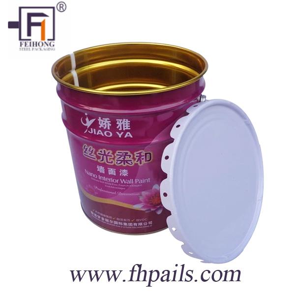 20L Metal Pail with Lid (2)